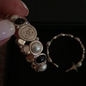 Chanel hoop earrings